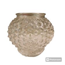 Vintage Hobnail Glass Clear Round Small Vase picture