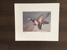 Maryland Migratory Duck Color Print -Signed by Arthur R. Eakin-1981 picture
