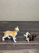 Vintage Made In Japan Ceramic Bulldog  & Squirrel Marked picture