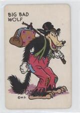 1930s Disney Red Back Card Game Big Bad Wolf tj1 picture