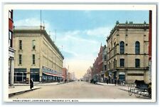 c1920's Front Street Looking East Traverse City Michigan MI Unposted Postcard picture