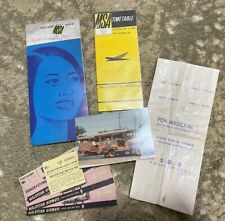 Rare Malaysia Singapore Airlines MSA Timetable 1st Feb 1967 Ticket Fokker F-27 picture