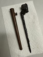 BRITISH WWII ENFIELD N. 4 SPIKE BAYONET WITH RUSTY SCABBARD. picture
