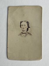 Antique Victorian CDV Photo Pretty Lady Postage Stamp On Back Philadelphia, PA picture