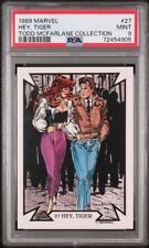 1989 COMIC IMAGES MARVEL TODD MCFARLANE HEY, TIGER #27 PSA 9 POP 2, NONE HIGHER picture