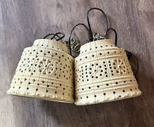 Pair Vintage Lawnware Hanging Lamps picture
