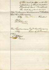 Agreement signed by Moses Taylor and Sam Sloan - Autographs of Famous People picture
