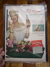 Vtg 40s Ginger Rogers Royal Crown RC Cola Color Print Ad 1948 Life Magazine picture