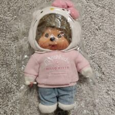 Sanrio Kitty-chan collaboration Monchhichi stuffed toy new 2401M* picture