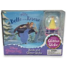 Disney Princess Belle to the Rescue Book & Glitter Globe Girls Fairytale 2020 picture