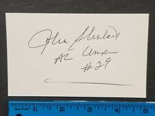 1950S-70S VINTAGE 3X5 CARD HAND SIGNED AUTO JOHN SHULOCK W/COA JSA AVAILABLE picture