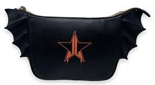 Jeffree Star Cosmetics Exclusive Faux Leather Halloween Bat Makeup Bag in Black picture