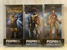FiGPiN XL Marvel X1 X9 X48 -- Infinity War Thanos, Endgame Thanos and Iron Man picture