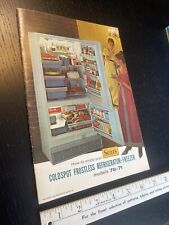 Sears Coldspot Frostless Refrigerator & Freezer Old Vintage Manual Model 70-71 picture