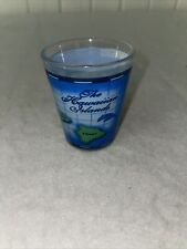 Vintage Shot Glass - Hawaii Map, Blue picture