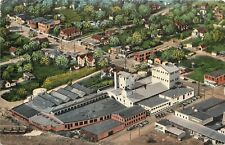 Linen Postcard Atchison KS Agrol Industrial Alcohol Factory, to Mix w/ Gasoline picture