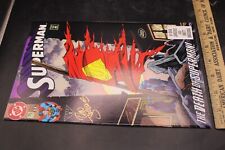 Superman #75 2nd Printing Variant signed by Dan Jurgens Doomsday F9A picture