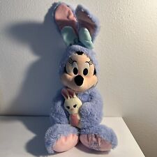 Disney Store Minnie Mouse Easter 2019 Stuffed Animal Bunny Lamb Purple Plush 18