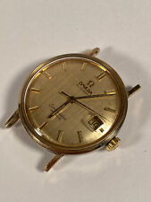 VTG 1960s Omega Automatic Seamaster Deville Mens Watch DATE 14k Bezal & SS picture