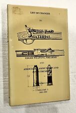 List of Changes in British War Material Weapons Firearms Ammo V.1 1860-1886 picture