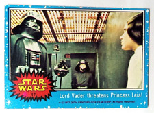 1977 Topps Star Wars Series 1 #17 Lord Vader Threatens Princess Leia  picture