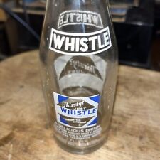 Vintage Whistle 7 OZ. Clear Glass Bottle picture