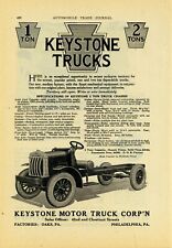 1920 Keystone Motor Truck Co. Ad: w/ Specs Listed - Oaks & Philadelphia, PA picture