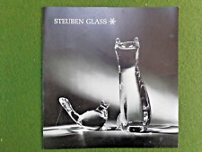 Vintage 1971 Steuben Glass Advertising 6 Panel Brochure picture