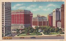 Detroit MI Michigan Grand Circus Park Downtown Postcard E03 picture