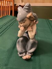 Diamanté Collection Lladro? Inspired - Jester/Boy - Circus Clown - 8” Figurine picture
