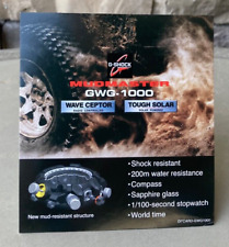 G Shock MUDMASTER Casio Watch Advertising Store Counter Display Card with Easel picture