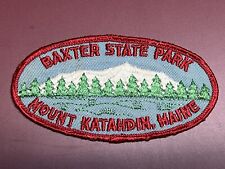 Vintage Baxter State Park Souvenir Patch Maine picture