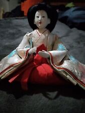 VINTAGE JAPANESE HINA DOLL ~ Metallic Looking Embroidery - Also Have Headless... picture
