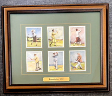 Vintage 1987 Matted Framed Famous Golfers 1930 Wills Cigarettes Tobacco picture