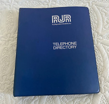 Vintage RJR R.J. Reynolds Industries Tobacco Co. Telephone Directory Booklet picture