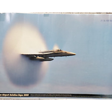 Vintage 1999 F/A 18 Hornet Poster 20x12 Inch Aircraft Aviation ART picture