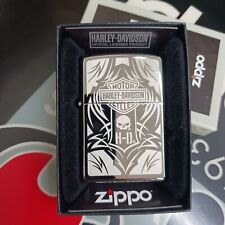 Zippo Harley Davidson Laser Engrave 28981 High Polish Chrome picture