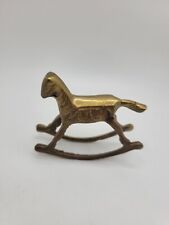 Antique Toy Brass Horse Figure – Small Horse Figurine Desk Decorative picture