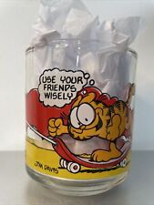 Vintage McDonald’s Garfield & Odie Use Your Friends Wisely Glass Mug Jim Davis picture