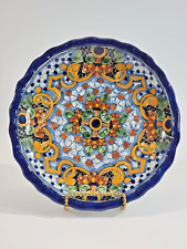 LM Mexican Talavera Ceramic Floral Pottery 10.5