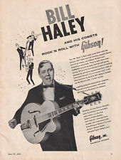 1957 BILL HALEY AND HIS COMETS GIBSON SUPER 400 VINTAGE FULL PAGE AD picture