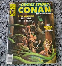 Savage Tales Conan the Barbarian The Thing In The Temple Comic  picture