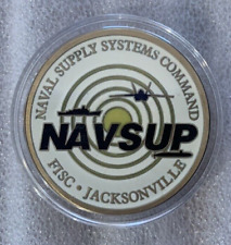NAVSUP Naval Supply Systems Command Ready For Sea Challenge Coin in case picture
