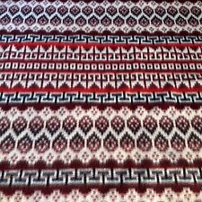 Vintage  Reversible Merino-Cobertor Bright Aztec Blanket 72x80” picture