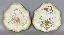 Pr. Antique Pointons STOKE on TRENT England Porcelain Plates picture
