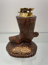 Vintage Knotts Berry Farm Treasure Craft Ceramic Cowboy Boot Table Lighter Rare  picture