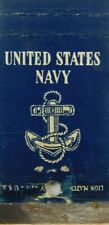 United States Navy Anchor Rope Patriotic Military Vintage Matchbook Cover picture