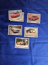 Vtg Lot 6 Ungraded Muscle Cars Trading Cards picture