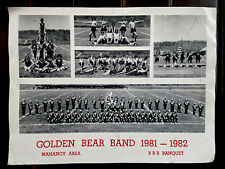MAHANOY AREA H.S., MAHANOY CITY, PA. Golden Bear Band 1981 BBB Banquet Souvenir picture