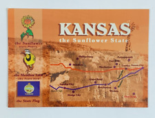 Greetings from Kansas the Sunflower State Postcard Unposted picture